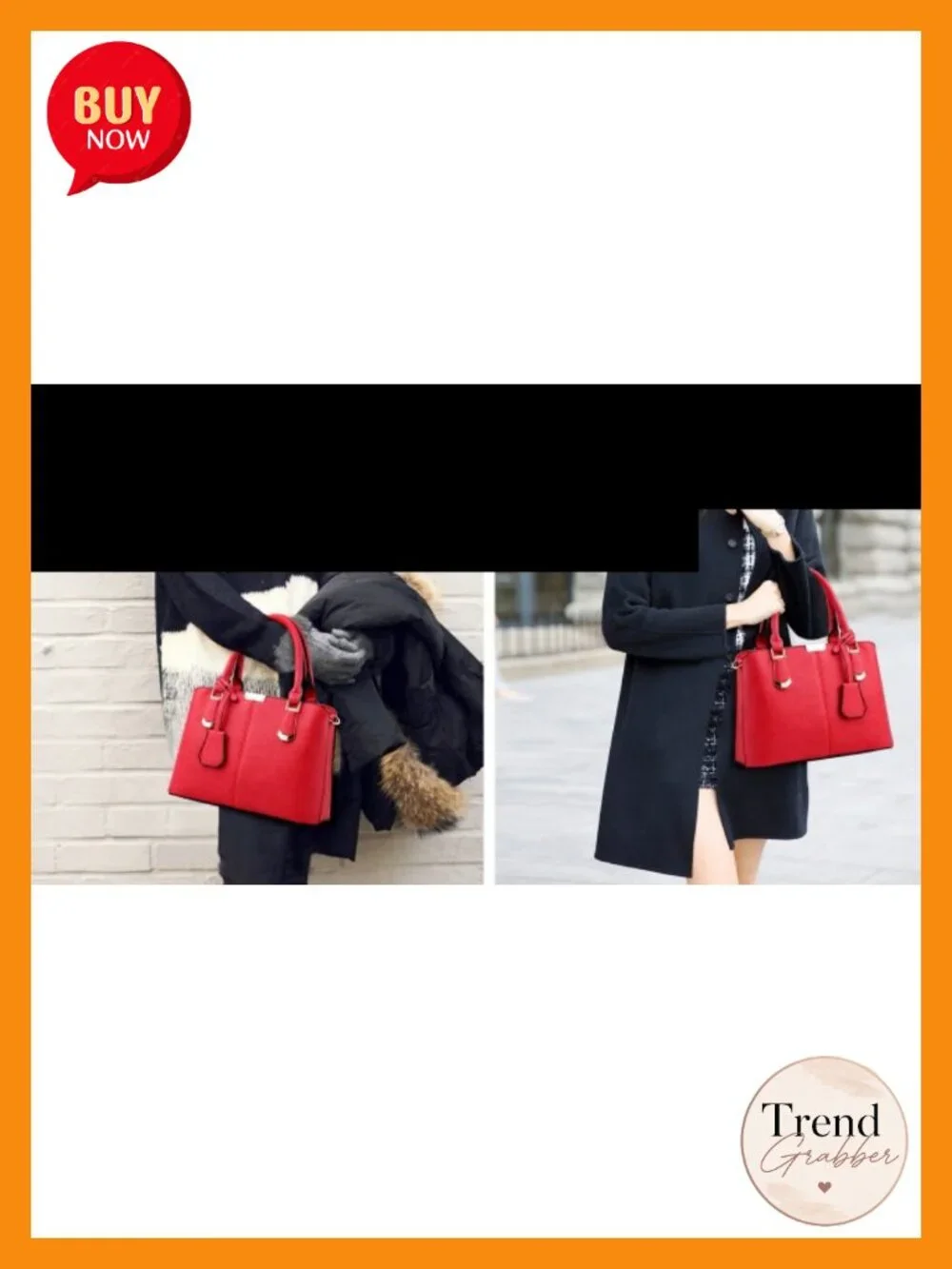 Faux Leather Satchel Handbag Tote Top Handle Work Bag